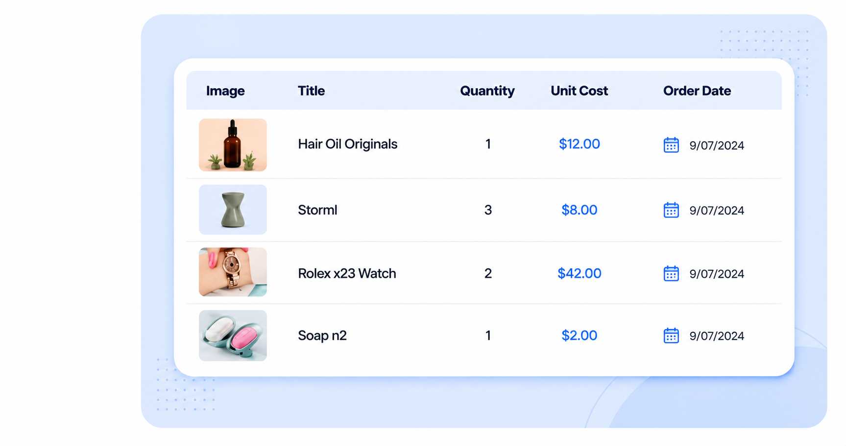 OnBuy product listing tool showing wireless earbuds with pricing inventory and publish button in GetMyTracks