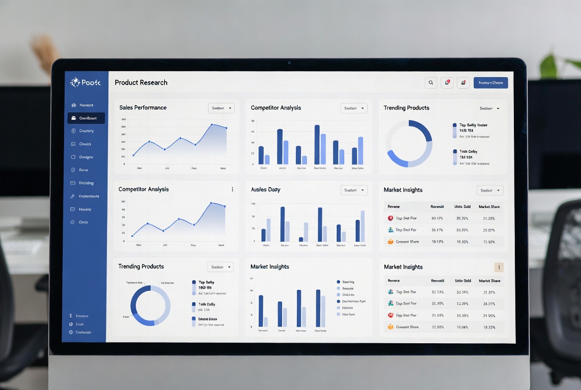 Product research dashboard helping ecommerce sellers discover profitable products with GetMyTracks 